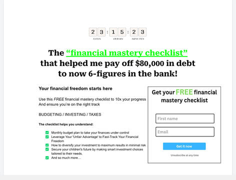 Financial Mastery Checklist